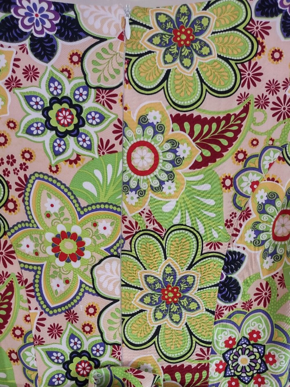 Pukavt Floral Dress Fit & Flare Sz XSmall 'Flower Power' Mod Indie Retro Hippie - Picture 9 of 11